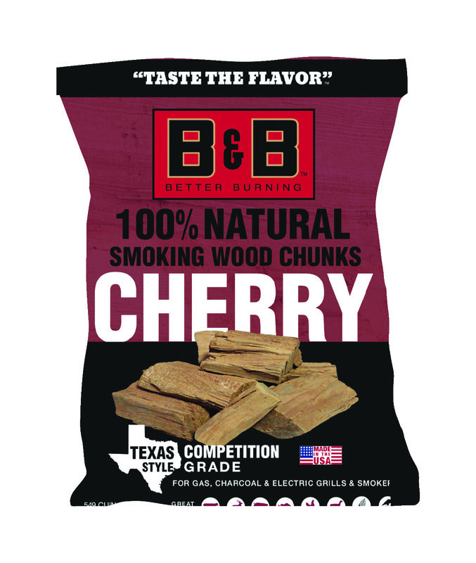 B&B CHARCOAL - B&B Charcoal All Natural Cherry Wood Smoking Chunks 549 cu in