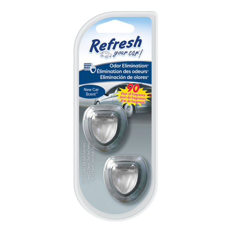 REFRESH YOUR CAR! - Refresh Your Car! New Car Scent Mini Car Diffuser 0.7 oz Liquid