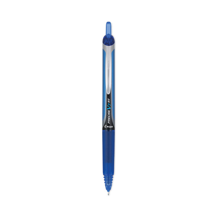 Pilot - Precise V7RT Roller Ball Pen, Retractable, Fine 0.7 mm, Blue Ink, Blue Barrel