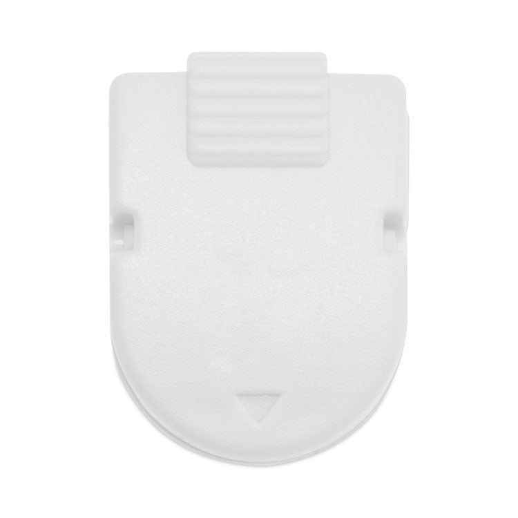 Advantus - Magnetic/Adhesive Clips, 0.25" Jaw Capacity, White, 20/Box