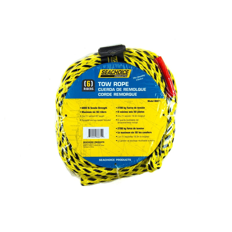 SEACHOICE - Seachoice 60 ft. L Black Braided Polypropylene Tow Rope