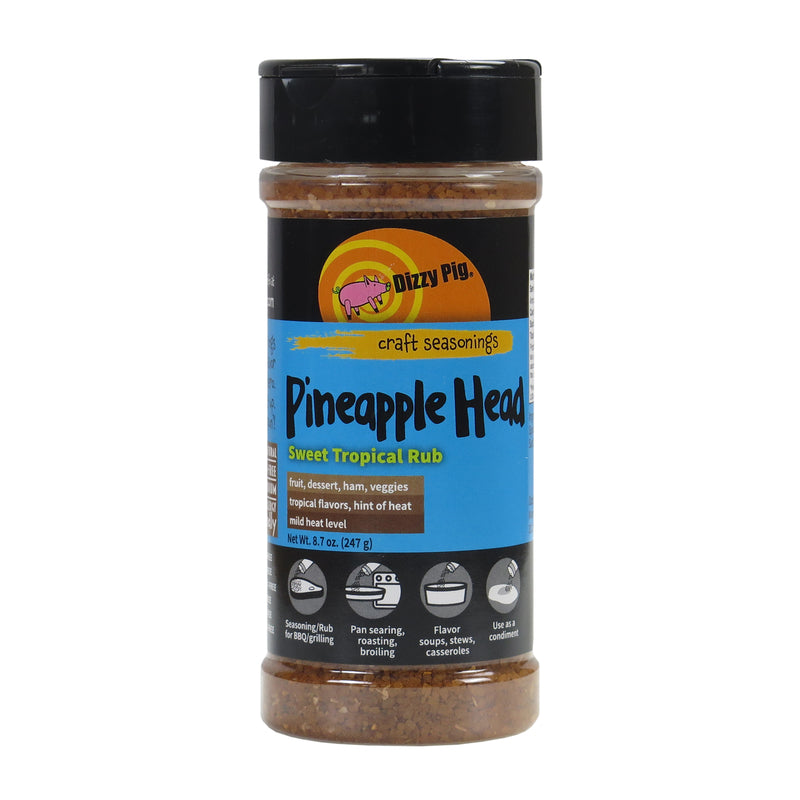 DIZZY PIG - Dizzy Pig Pinapple Head Sweet Tropical BBQ Rub 8.7 oz