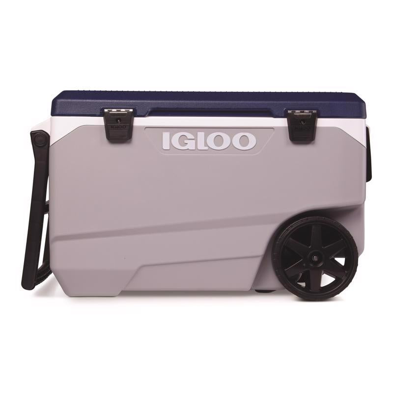 IGLOO - Igloo MaxCold Latitude Blue/Gray 90 qt Roller Cooler