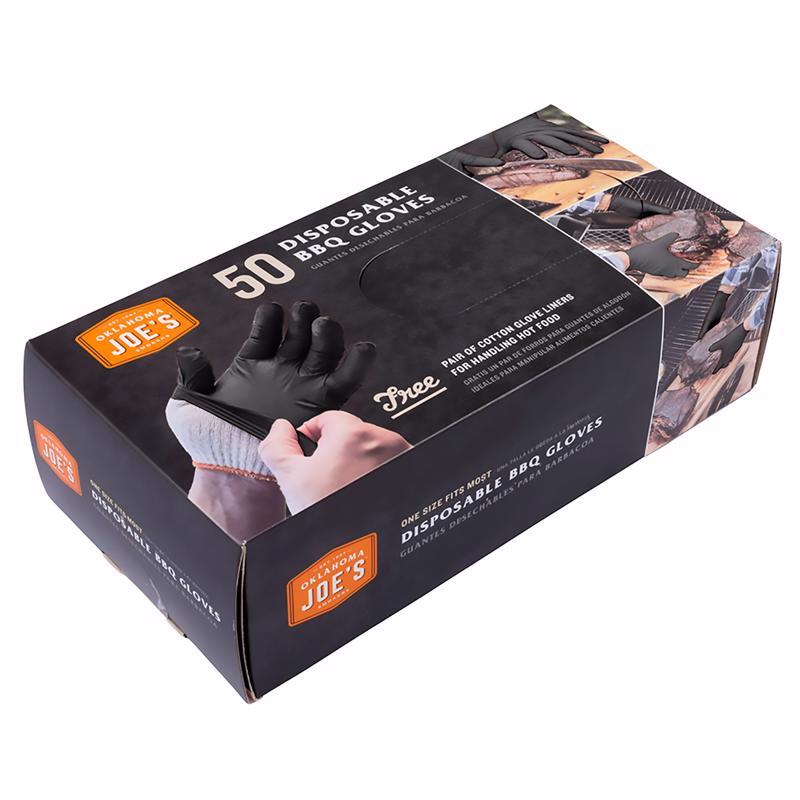 OKLAHOMA JOE'S - Oklahoma Joe's Nitrile Grilling Glove 9.5 in. W 50 pc