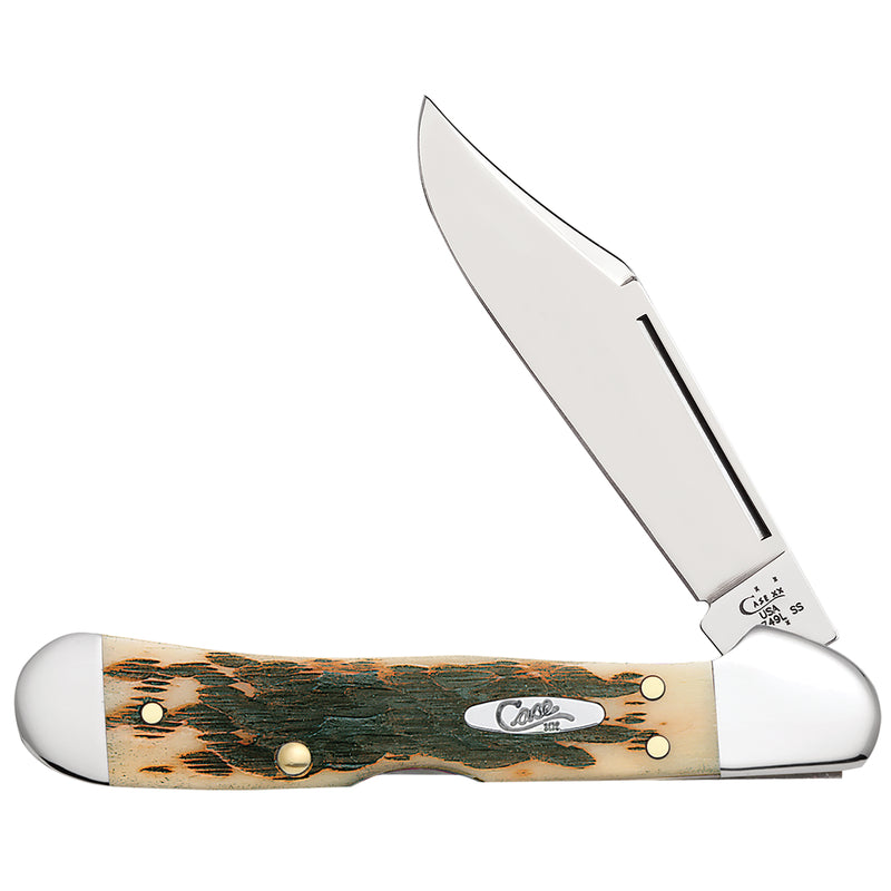 CASE - Case Folding Mini CopperLock Pocket Knife Amber Bone