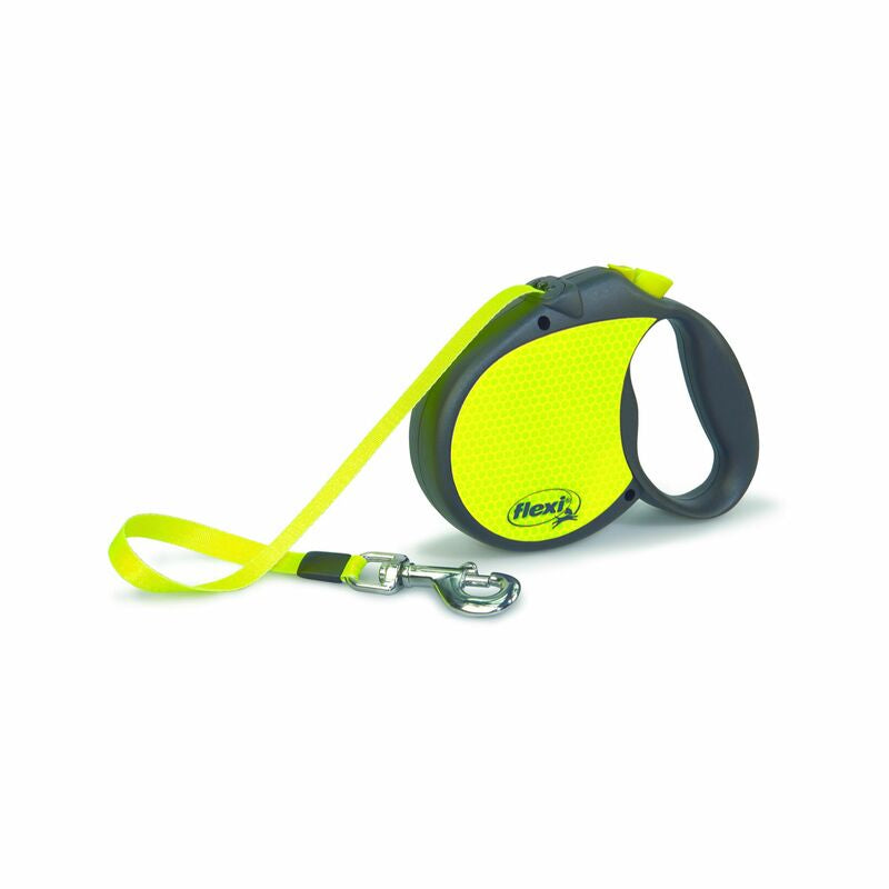 FLEXI - Flexi Neon Yellow Retractable Plastic Dog Leash Large