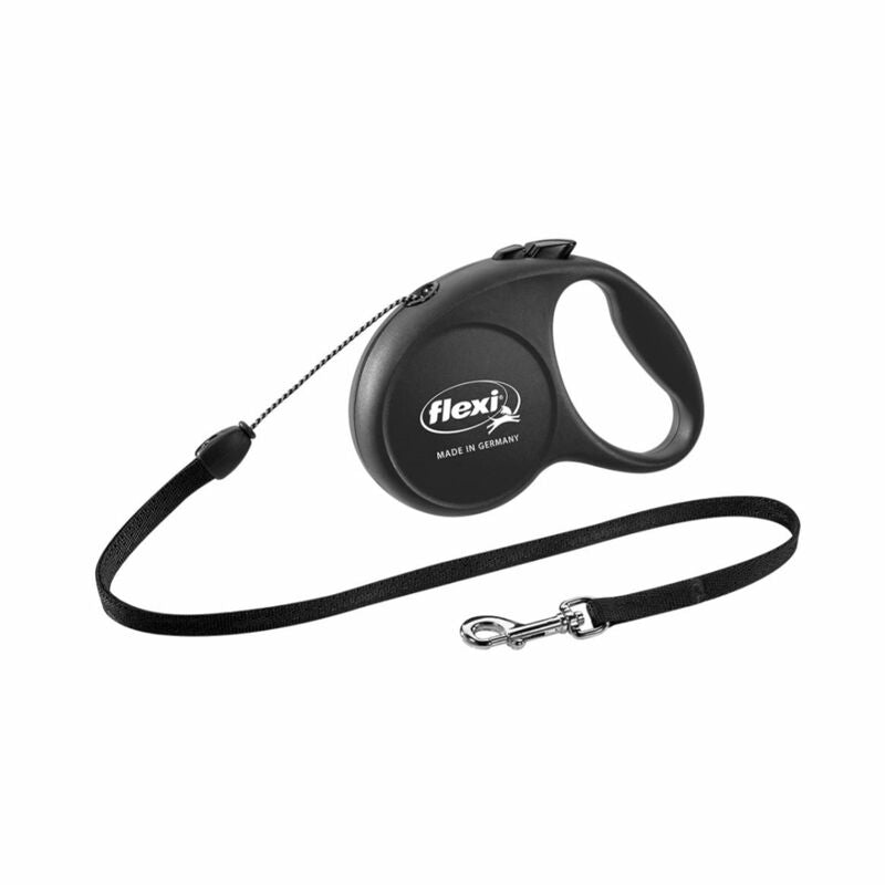 FLEXI - Flexi Black Retractable Nylon Dog Leash Small