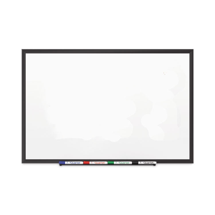 Quartet - Classic Series Porcelain Magnetic Dry Erase Board, 36 x 24, White Surface, Black Aluminum Frame