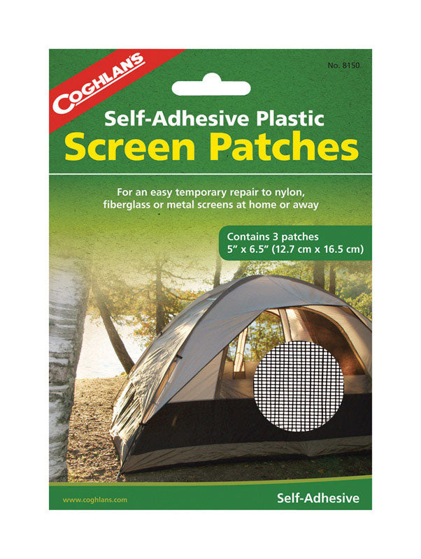 COGHLAN'S - Coghlan's White Tent Screen Patches 7.375 in. H X 6-1/2 in. W X 5 in. L 3 pk