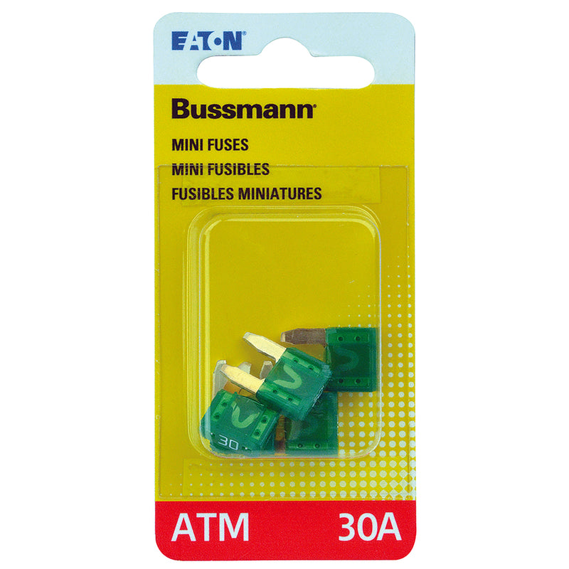 BUSSMANN - Bussmann 30 amps ATM Green Blade Fuse 5 pk - Case of 5