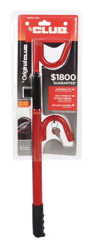 THE CLUB - The Club Red Steering Wheel Lock For Fit Most Vehicles 1 pk