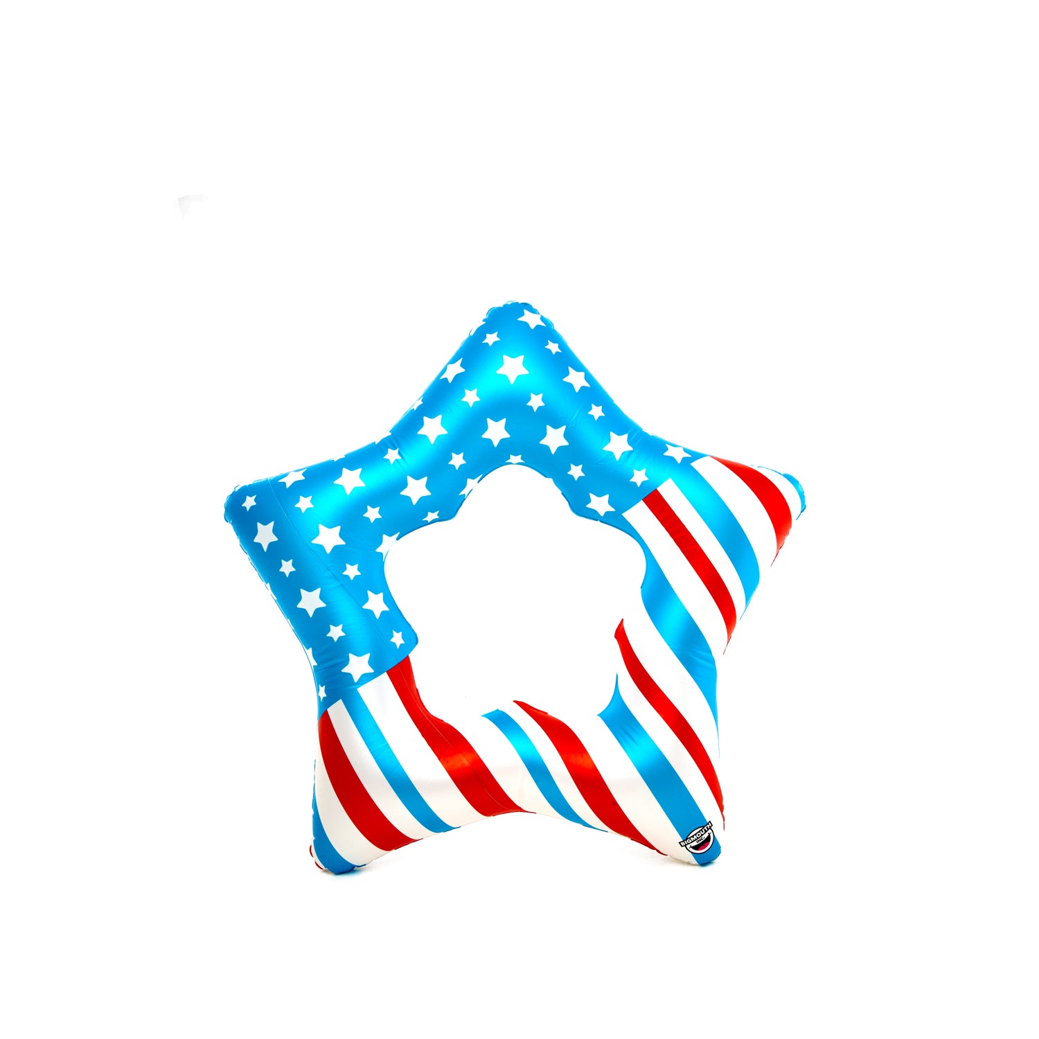 BigMouth Multicolored Vinyl Inflatable Giant Americana Patriotic Star Pool Float - Case of 4