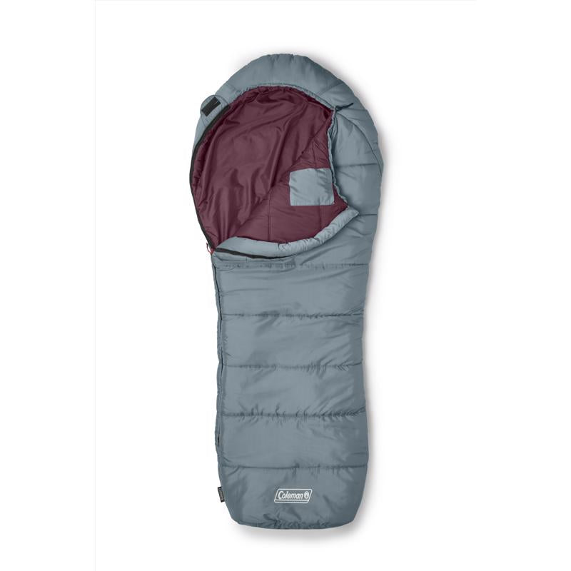 COLEMAN - Coleman Tidelands 50 Gray/Red Sleeping Bag 5.3 in. H X 32 in. W X 79 in. L 1 pc