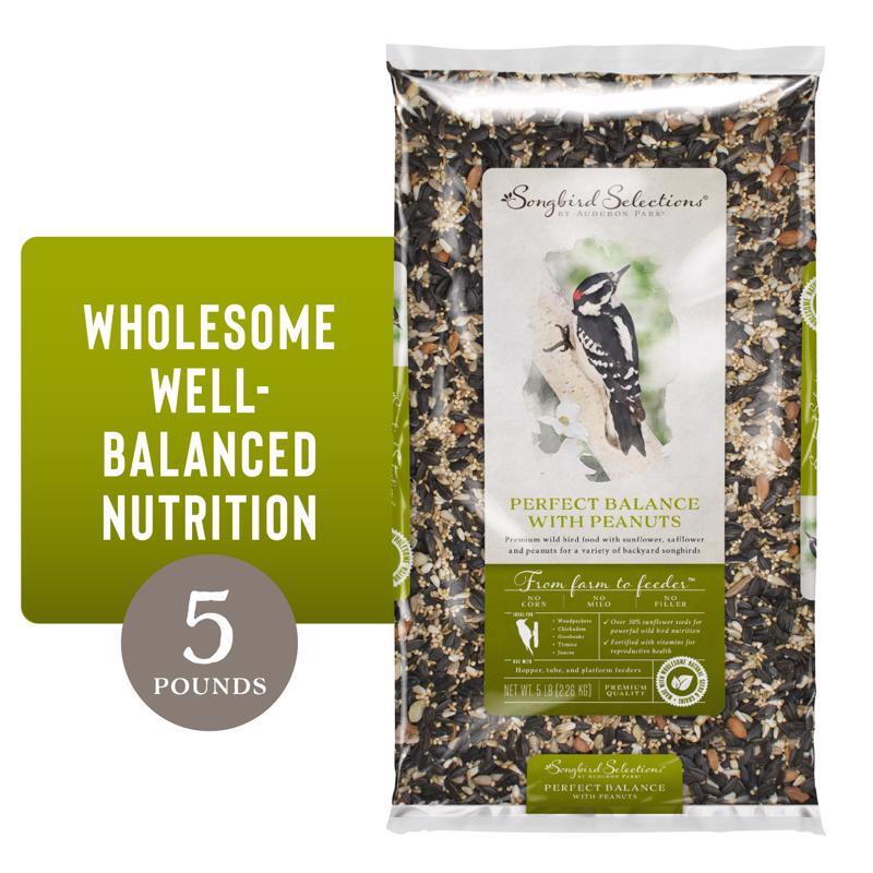 SONGBIRD SELECTIONS - Songbird Selections Perfect Balance Wild Bird Sunflower Seeds and Peanuts Wild Bird Food 5 lb