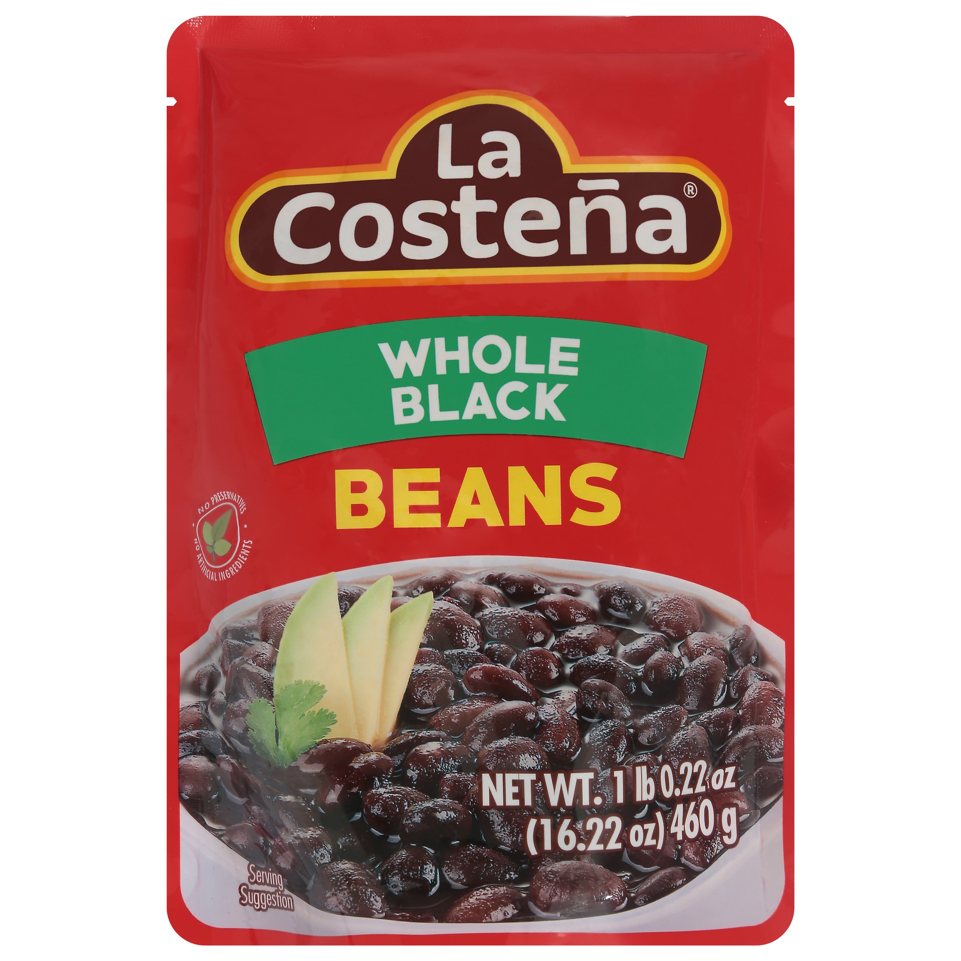 La Costena Whole Black Beans 16.22 oz - Case of 8