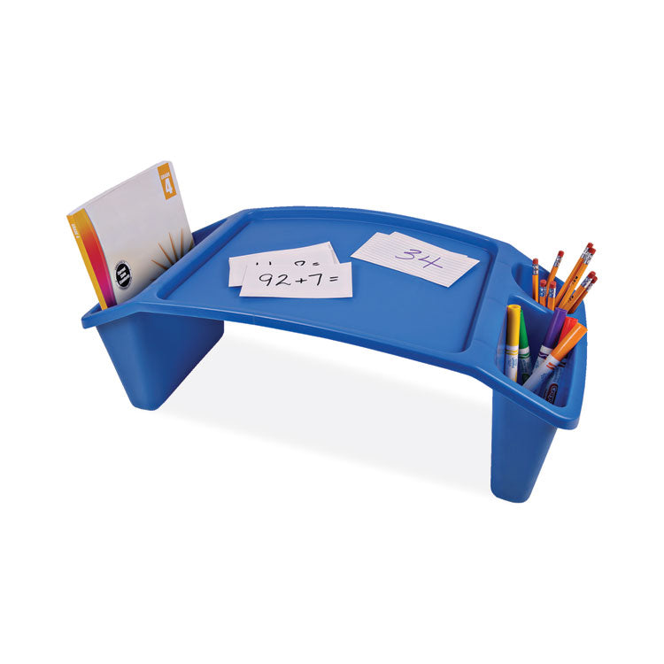 deflecto - Antimicrobial Lap Desk, Rectangular, 23.35w x 12d x 8.53h, Blue