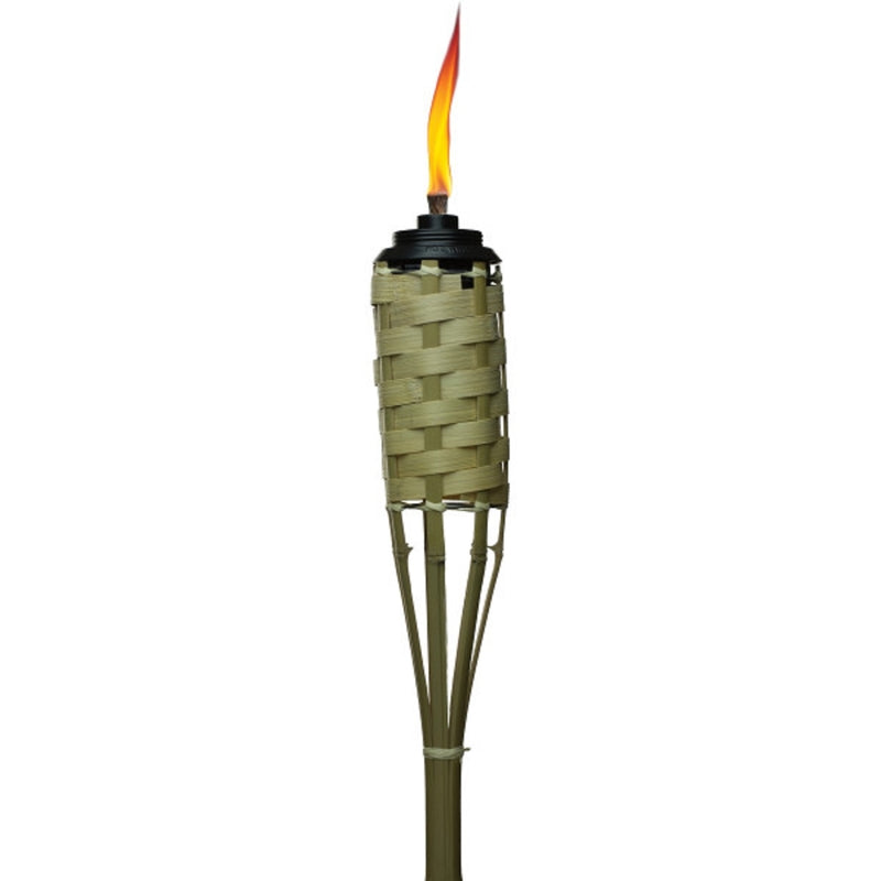 TIKI - TIKI Easy Pour Brown Bamboo 57 in. Classic Weave Outdoor Torch 1 pc - Case of 24