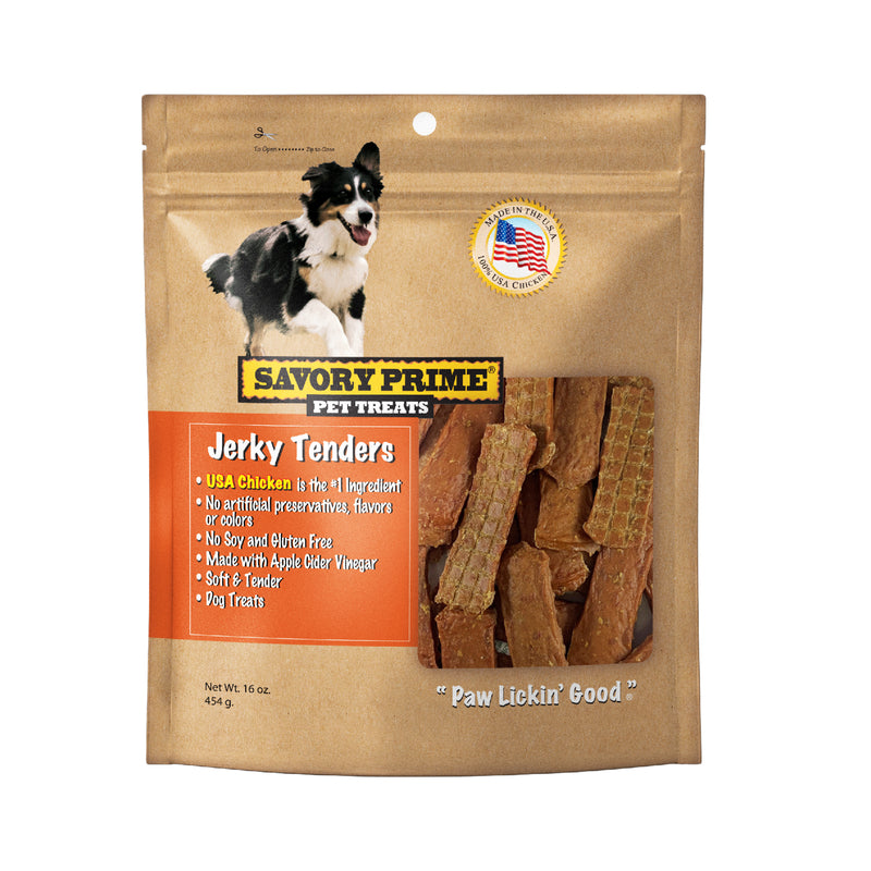 SAVORY PRIME - Savory Prime Natural Chicken Grain Free Jerky Tenders For Dogs 16 oz 1 pk