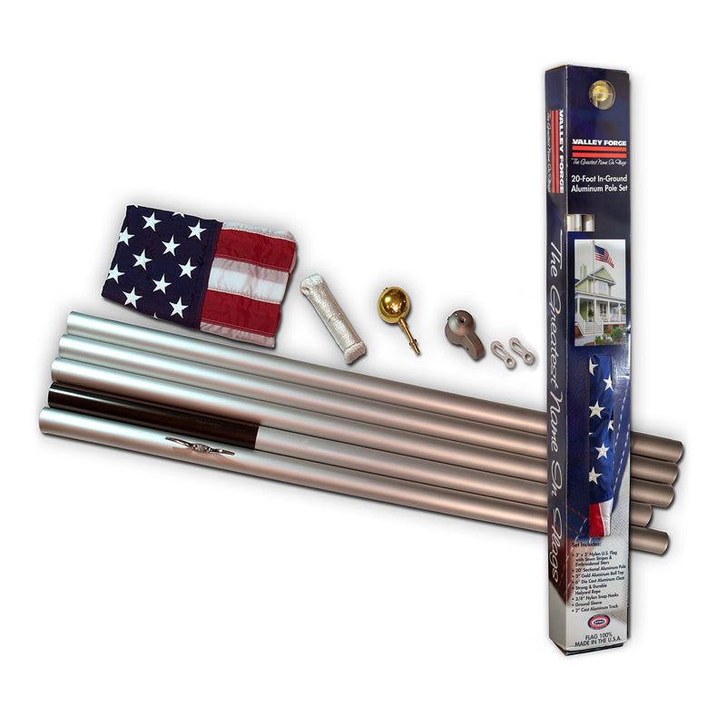 VALLEY FORGE - Valley Forge American Flag Kit 36 in. H X 60 in. W [AFP20F]