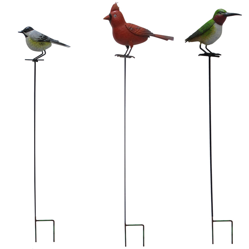 MEADOW CREEK - Meadow Creek Assorted Iron 40 in. H Bird Outdoor Garden Stake - Case of 12