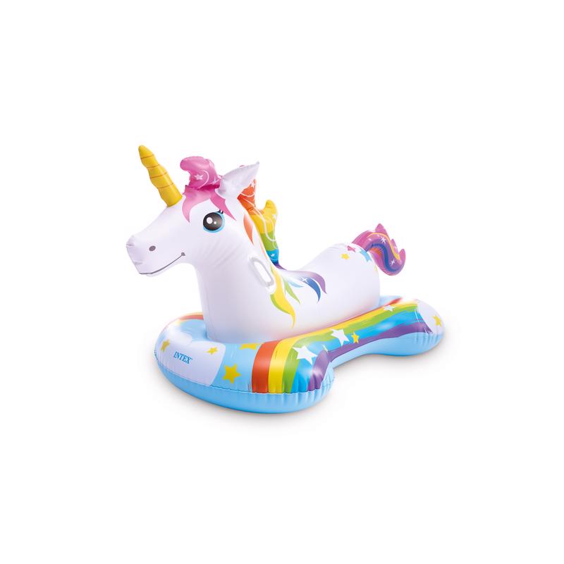 INTEX - Intex Multicolored Vinyl Inflatable Unicorn Ride-on Pool Float