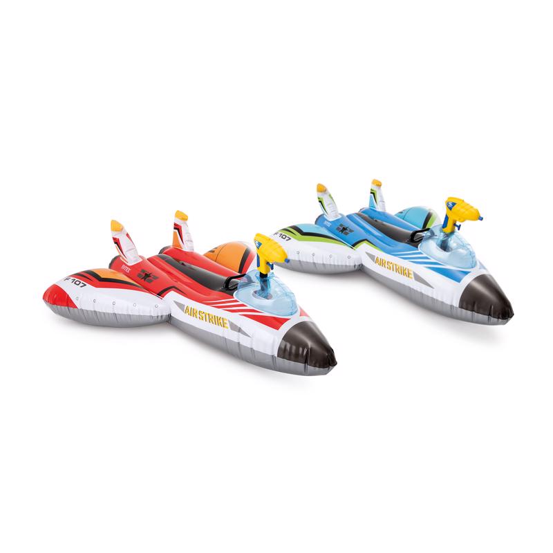 INTEX - Intex Assorted Vinyl Inflatable Water Gun Plane Ride-On Pool Float