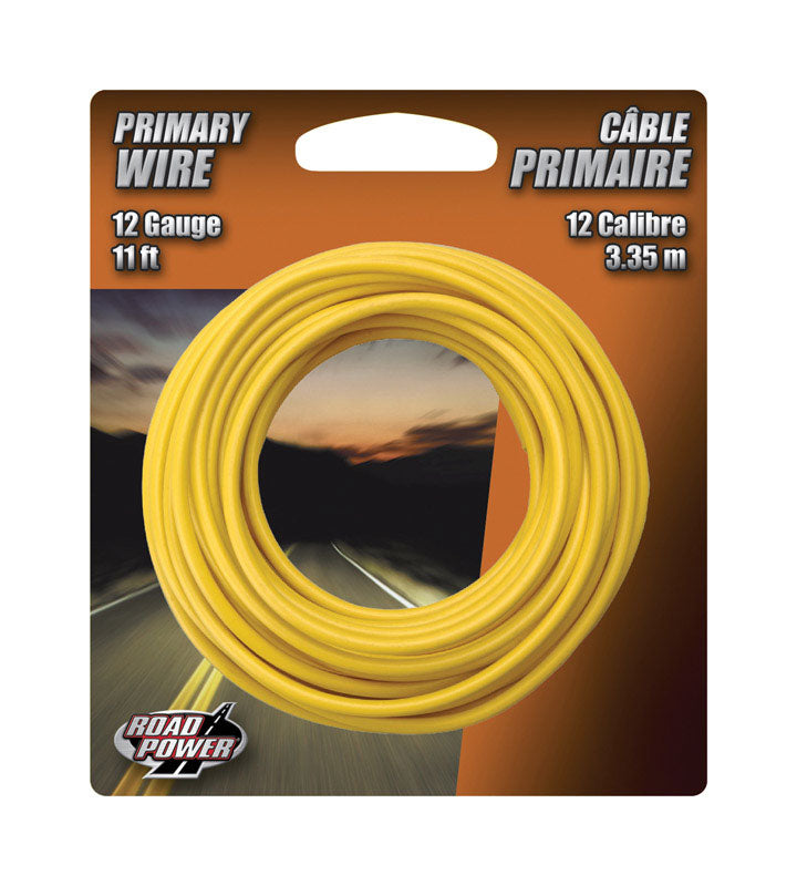 COLEMAN CABLE - Coleman Cable 11 ft. 12 Ga. Primary Wire Yellow