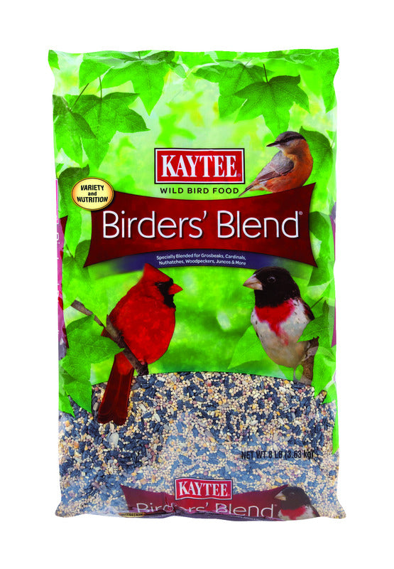 KAYTEE - Kaytee Birders Blend Songbird Black Oil Sunflower Seed Wild Bird Food 8 lb