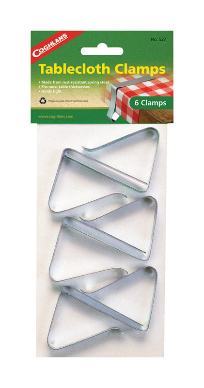 COGHLAN'S - Coghlan's Silver Steel Tablecloth Clamps 6 pk