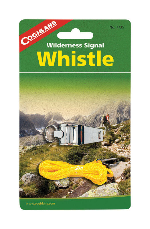 COGHLAN'S - Coghlan's Wilderness Signal Silver Whistle 6.750 in. H X 4.000 in. W X 0.875 in. L 1 pk