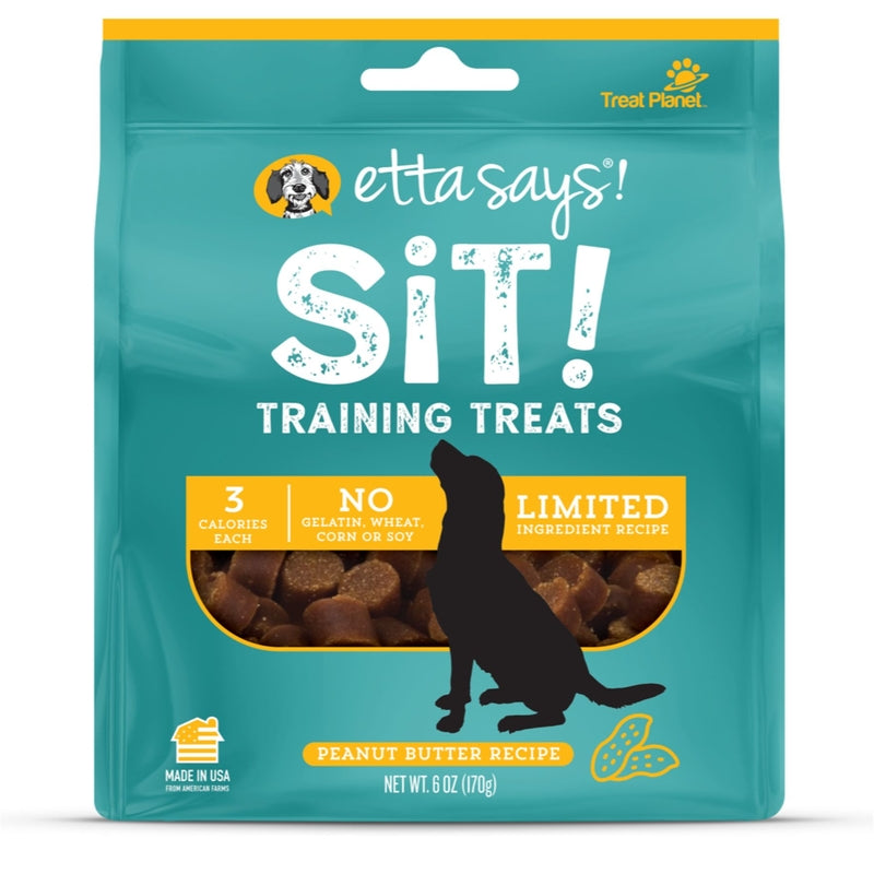 ETTA SAYS! - Etta Says! Sit! Peanut Butter Grain Free Training Treats For Dogs 6 oz