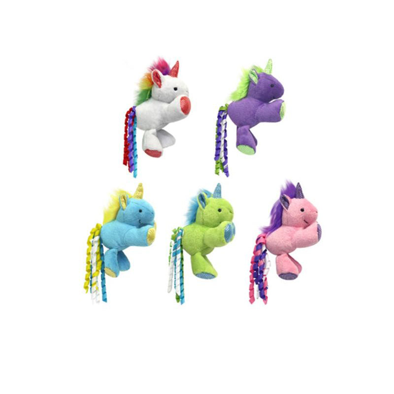 MULTIPET - Multipet Assorted Plush Unicorn Cat Toy 8.5 in. 1 pk