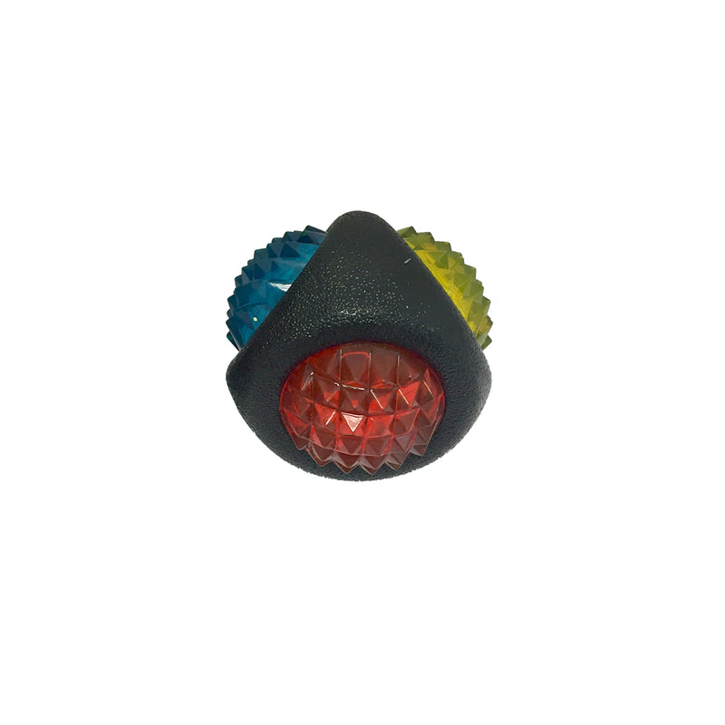 MULTIPET - Multipet Doglucent Assorted TPR Dental Diamond Ball Dog Toy 1 pk