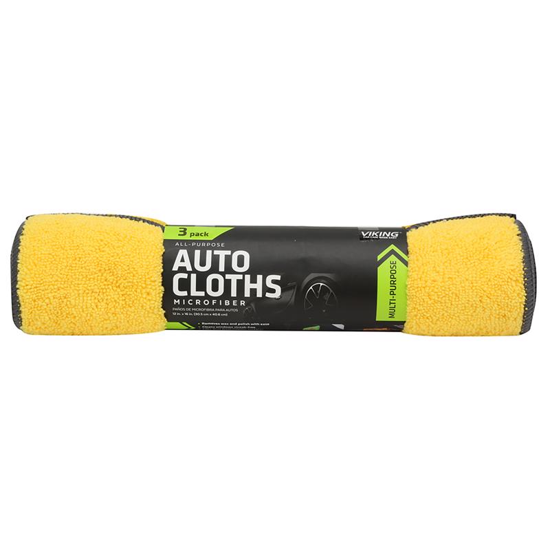 VIKING - Viking 16 in. L X 12 in. W Microfiber Auto Cleaning Cloth 3 pk