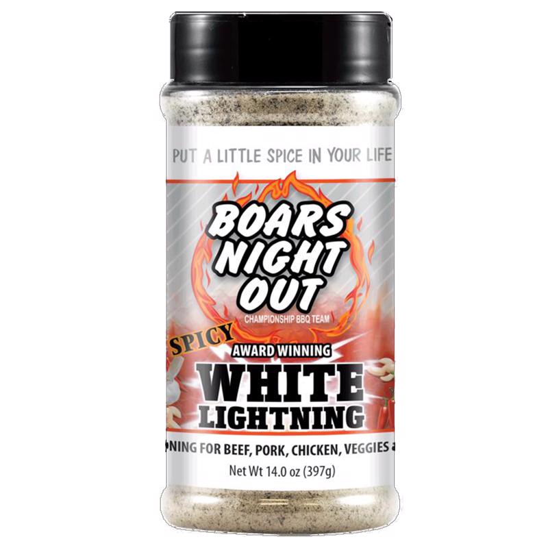 BOARS NIGHT OUT - Boars Night Out White Lightning BBQ Rub 14 oz