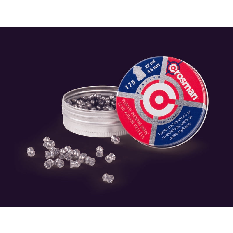 CROSMAN - Crosman 0.22 14.3 grain Pointed Pellets 175 pk