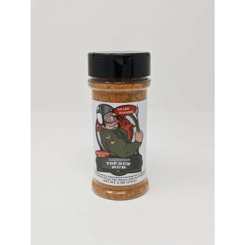 CODE 3 SPICES - Code 3 Spices Top Gun Rub BBQ Rub 6 oz