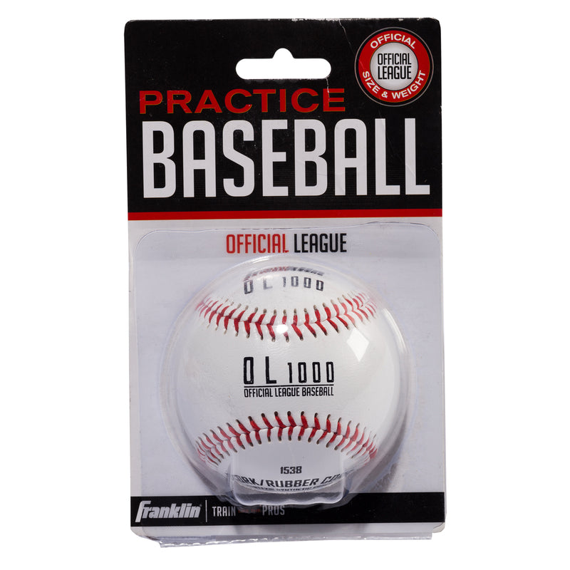 FRANKLIN - Franklin Official League White Cork/Rubber Baseball 9 in. 1 pk