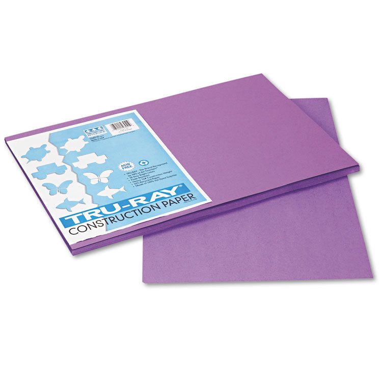 Pacon - Tru-Ray Construction Paper, 76 lb Text Weight, 12 x 18, Violet, 50/Pack