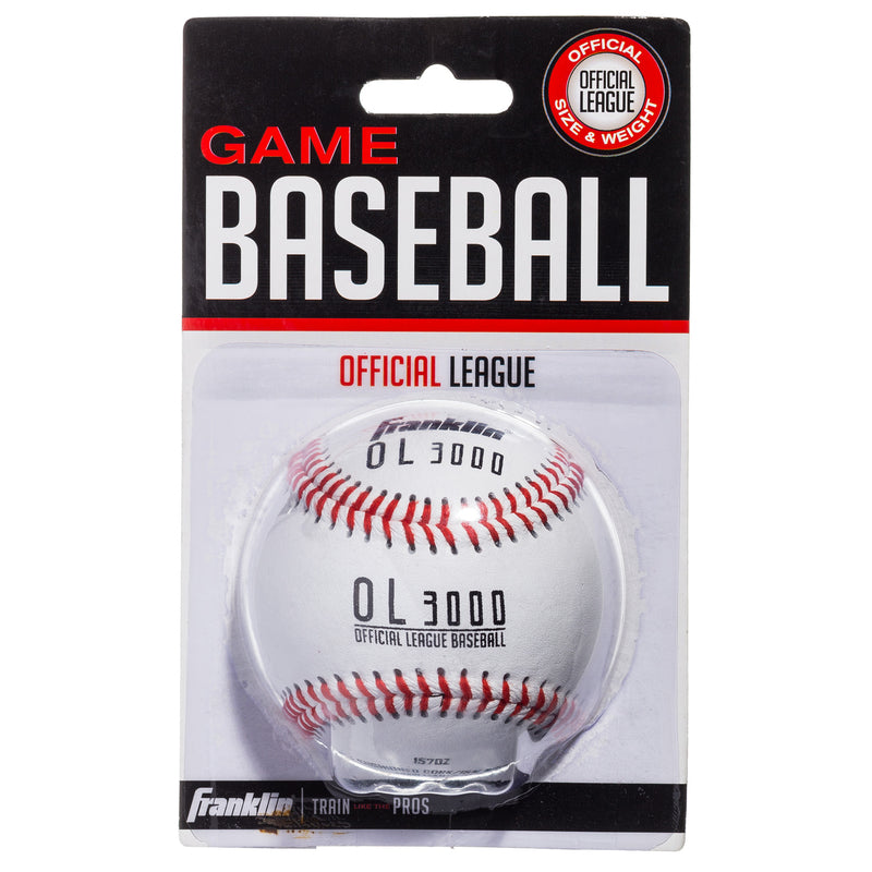 FRANKLIN - Franklin Official League White Leather Baseball 9 in. 1 pk [1570]