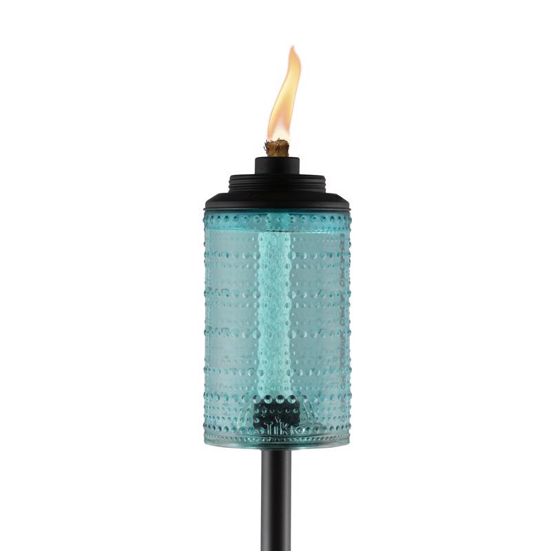 TIKI - TIKI Blue Glass 68 in. Carnival Garden Torch 1 pc