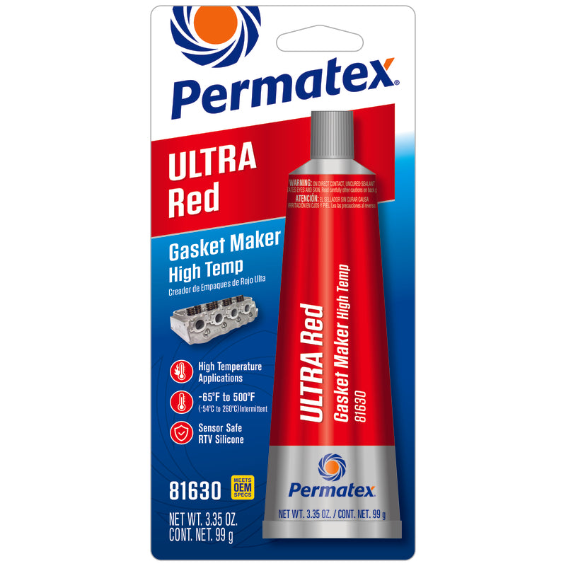 PERMATEX - Permatex Ultra Red Type-1 High Temperature Gasket Maker 3.35 oz 1 pk