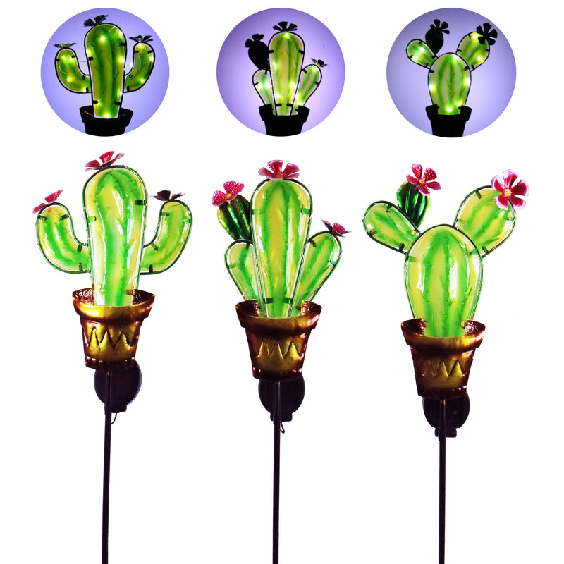 ALPINE - Alpine Assorted Metal 36 in. H Solar Garden Stake - Case of 6