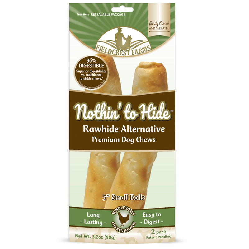 FIELDCREST FARMS - Fieldcrest Farms Nothin' to Hide Chicken Grain Free Chews For Dogs 5 in. 2 pk