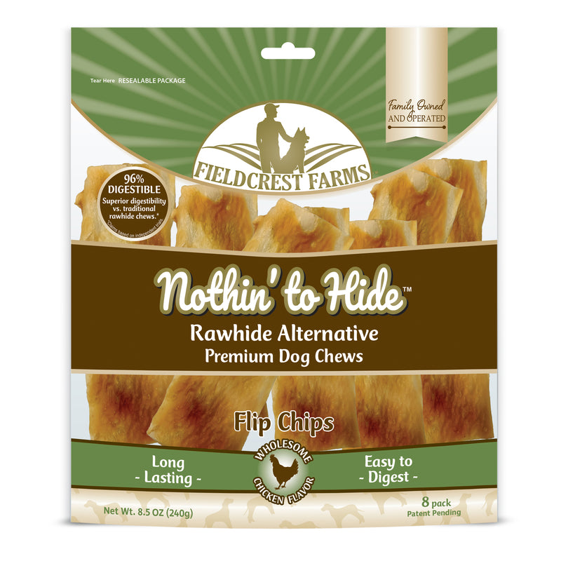 FIELDCREST FARMS - Fieldcrest Farms Nothin' to Hide Chicken Grain Free Chews For Dogs 8 pk