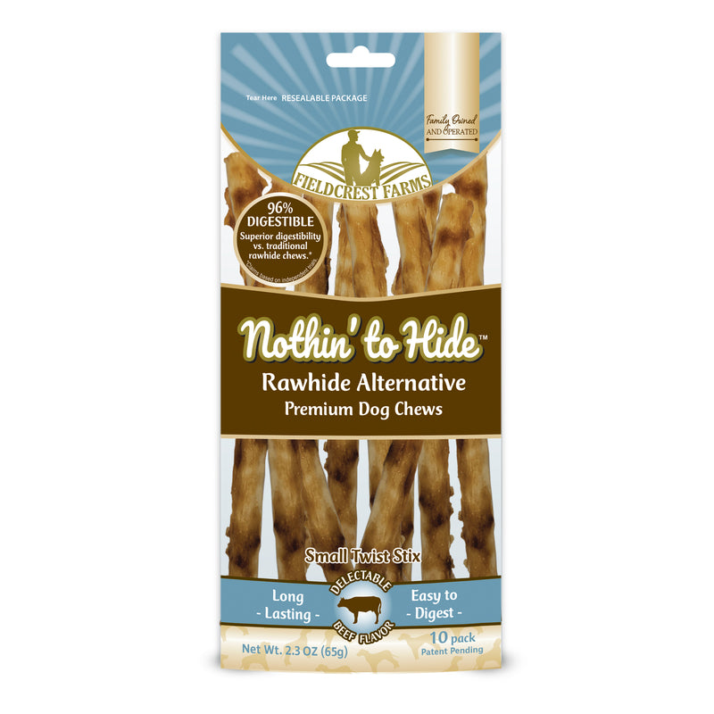 FIELDCREST FARMS - Fieldcrest Farms Nothin' to Hide Beef Grain Free Chews For Dogs 10 pk