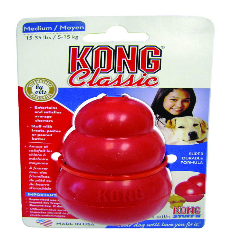 KONG - Kong Red Rubber Dog Toy Medium 1 pk