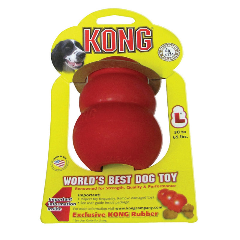KONG - Kong Red Rubber Dog Toy Large 1 pk [KO-T1]