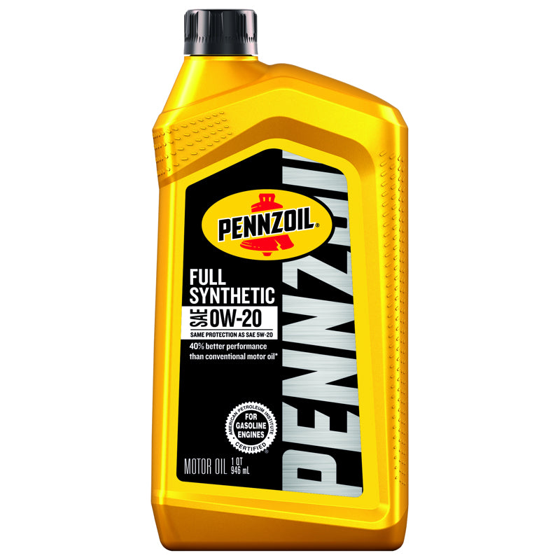 PENNZOIL - Pennzoil 0W-20 Gasoline Synthetic Motor Oil 1 qt 1 pk - Case of 6