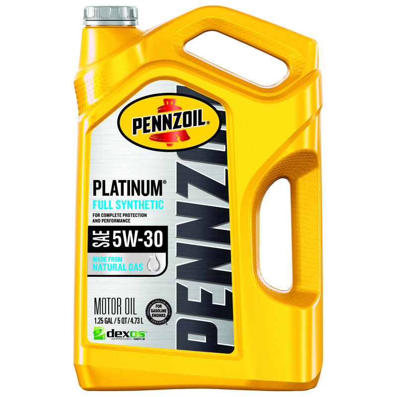 PENNZOIL - Pennzoil Platinum 5W-30 Gasoline Synthetic Motor Oil 5 qt 1 pk - Case of 3